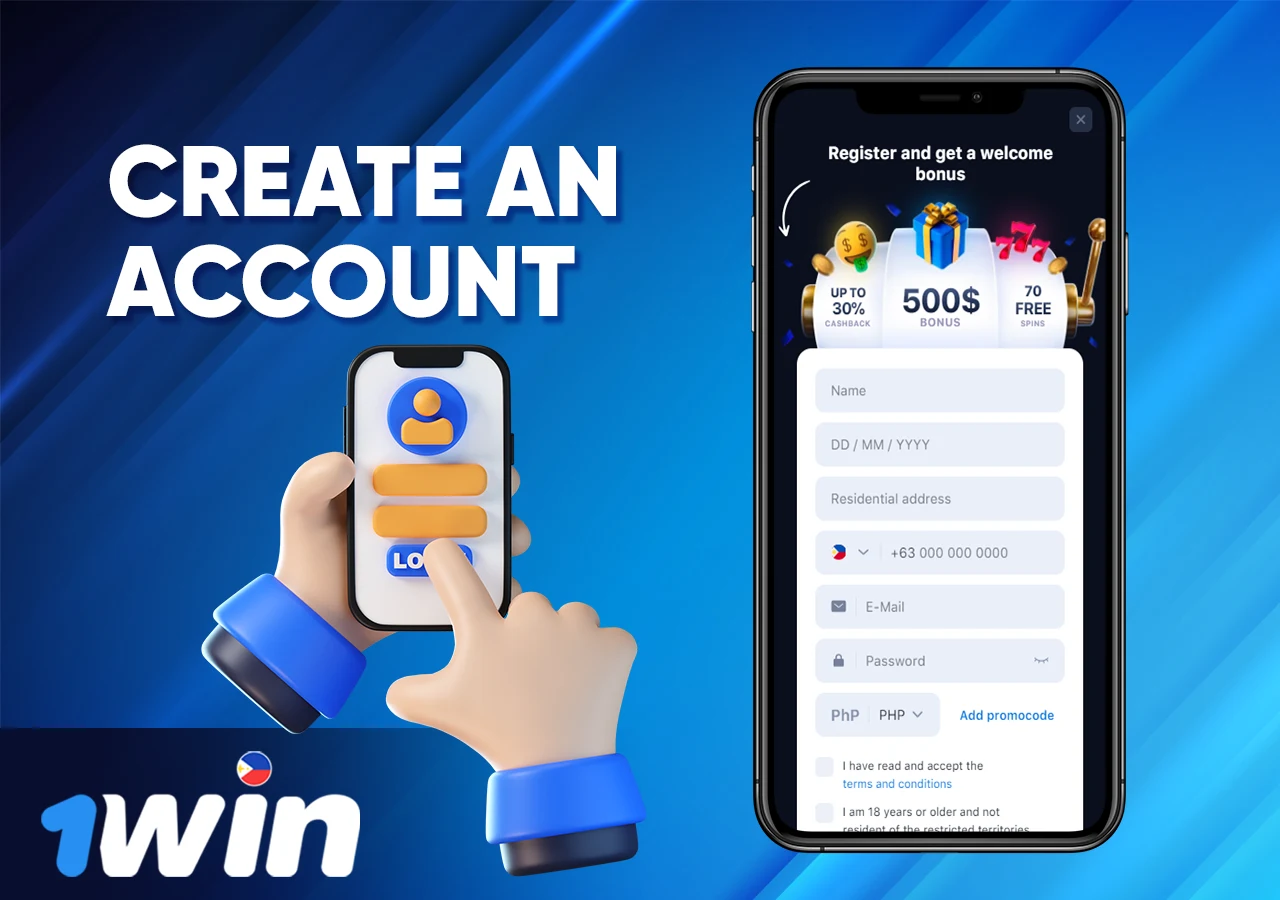 Registration in the bookmaker's mobile application