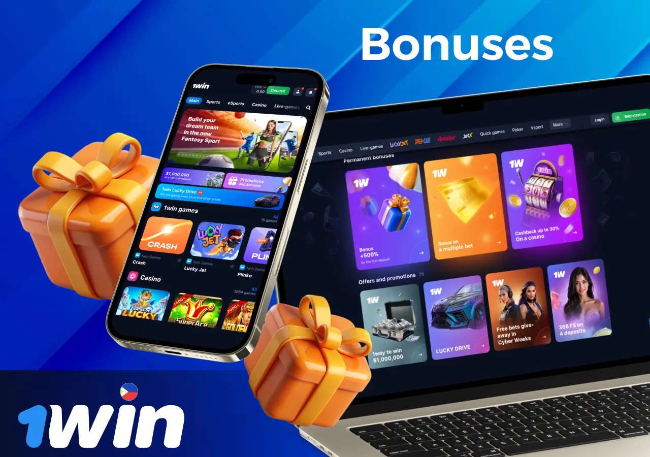 1win bonuses and promotions for cricket betting.